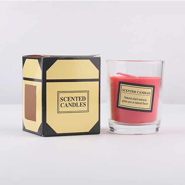 Scented Glass Tea Candle 

Scents : 
Yellow - Persimmon Bergomot
Orange - Orange Bergamot 
Blue -  Blueberry 
Pink - Rose 
White - Gardenia 
Red - Strawberry Mint
Grey -  SunFlower / Sea Salt
Mint - Clover
Green - White Tea Pear
Purple - Lavender 
- Approximately 2.5" T X 2" Diameter 
- Individually Boxed 

