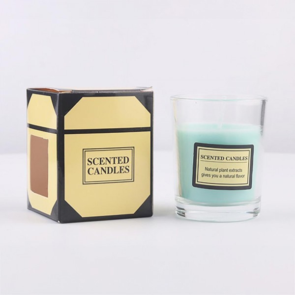 Scented Glass Tea Candle 

Scents : 
Yellow - Persimmon Bergomot
Orange - Orange Bergamot 
Blue -  Blueberry 
Pink - Rose 
White - Gardenia 
Red - Strawberry Mint
Grey -  SunFlower / Sea Salt
Mint - Clover
Green - White Tea Pear
Purple - Lavender 
- Approximately 2.5" T X 2" Diameter 
- Individually Boxed 

