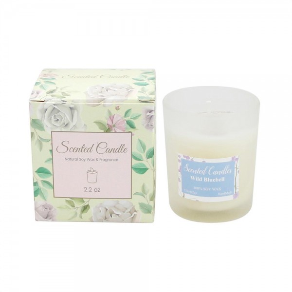 Wholesale scented Natural Soy Candle Scents Pink Rose Green Vanilla Lilac Lavend