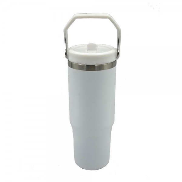 Wholesale oz Double Wall Stainless Steel Vacuum Tumbler Carry Handle Screw Matc