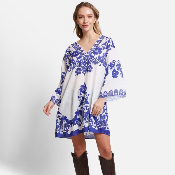 ComfyLuxe Floral Swimsuit Coverup Dress - One Size Fits Mos... (7320730) ComfyLuxe Floral Swimsuit Coverup Dress - One Size Fits Mos... (7320730)