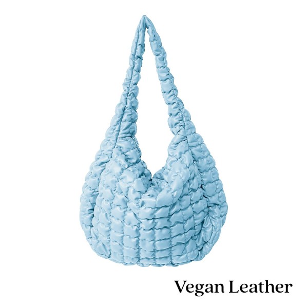 Do Everything In Love Oversized Quilted Vegan Leather Puffer Shoulder Tote Bag

- Full Zip Closure
- Two Outer Zip Side Pockets 
- One Inner Zip Pocket
- Two Open Pockets
- Approximate 18"L x 12"H x 8"D