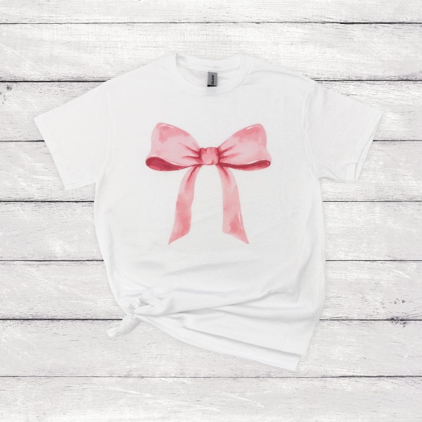 Painted Bow Printed Graphic Tee

- Gildan Dry Blend
- 50% Cotton 50% Polyester