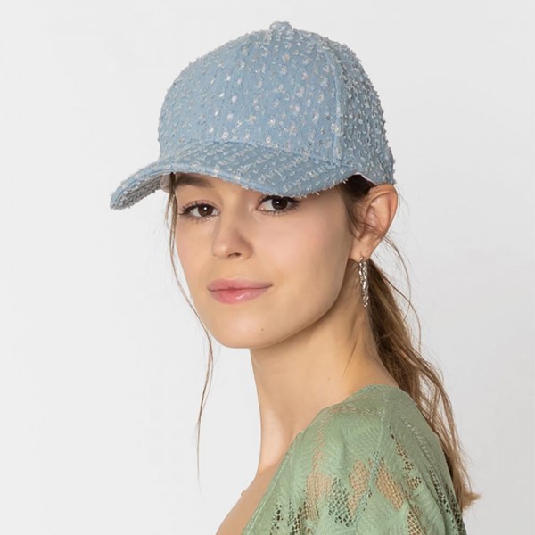 Wholesale do Everything Love Distressed Sequin Baseball Cap One Fits Most Cotton