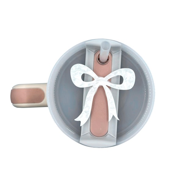 Wholesale marbled Acetate Bow Tumbler Topper Fits Most oz Stainless Steel Tumble