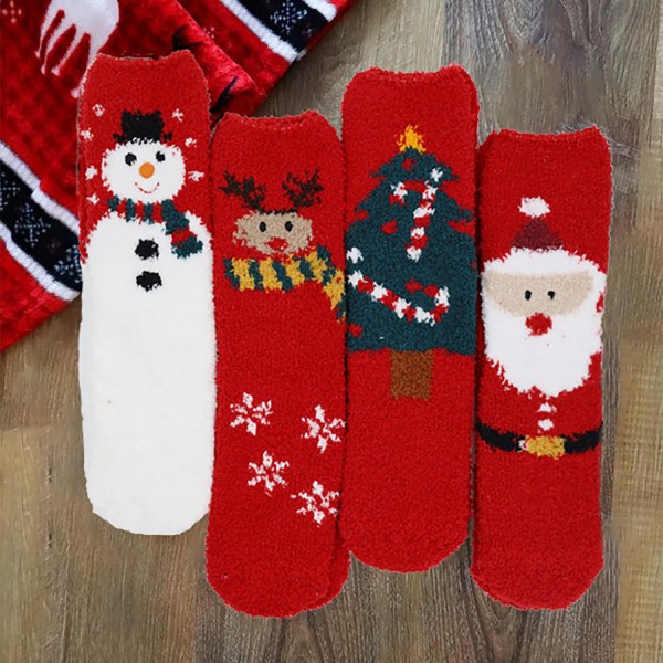 Soft Christmas Knit Crew Socks (12-Pack)

- One Size Fits Most (Sizes 6-11)
- Assorted Colors/Designs
- 100% Polyester
