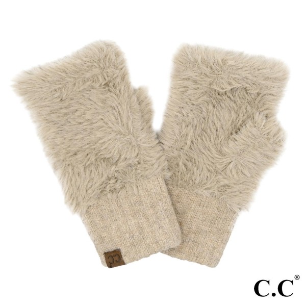 C.C FGE0105
Faux Fur Fingerless Gloves

- One Size Fits Most
- Body: 100% Nylon
- Cuff: 52% Acrylic / 27% Polyester / 21% Nylon