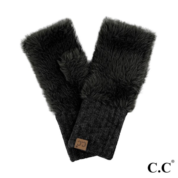 Wholesale c C FGE Faux Fur Fingerless Gloves One Fits Most Body Nylon Cuff Acryl