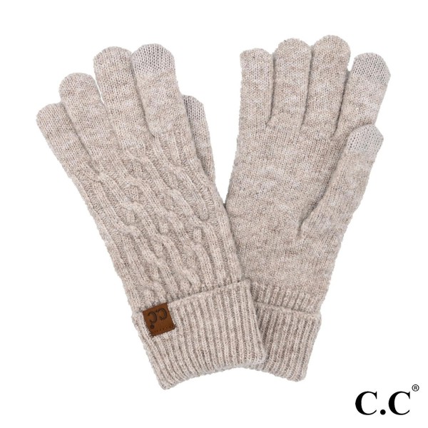 Wholesale c C GLE Chain Link Cable Gloves One Fits Most Touchscreen Compatible R