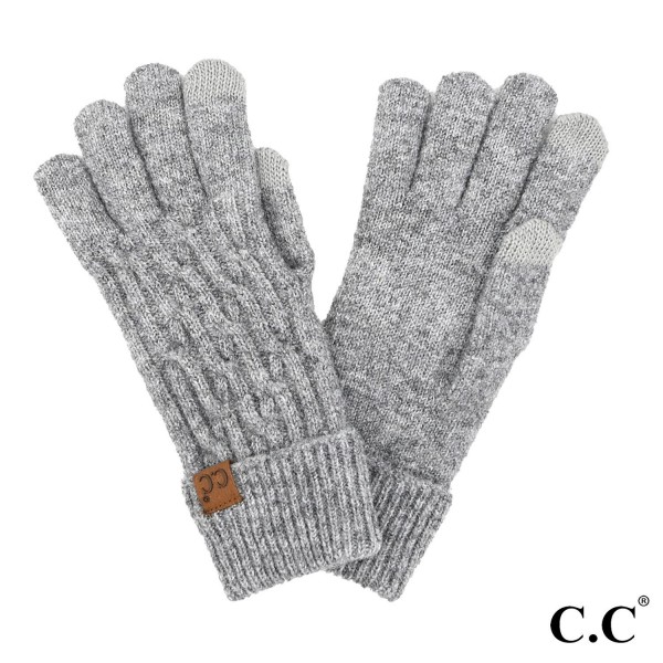Wholesale c C GLE Chain Link Cable Gloves One Fits Most Touchscreen Compatible R