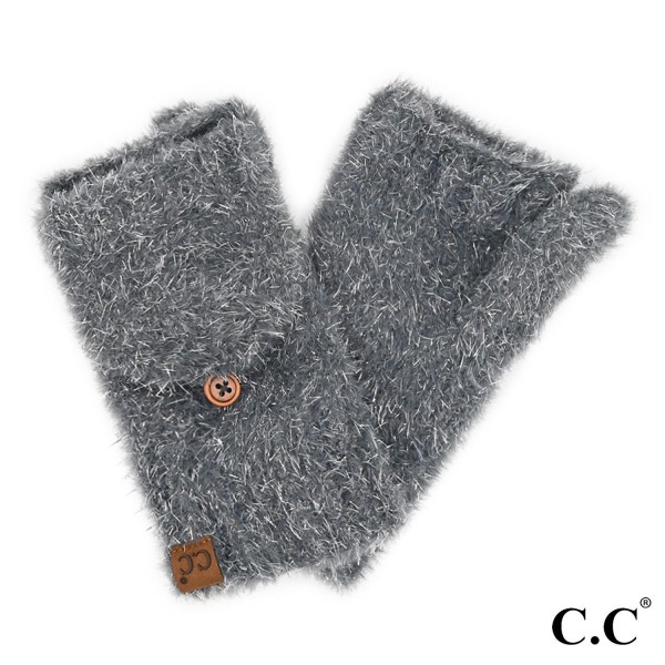 Wholesale c C MTC Metallic Eyelash Mitten One Fits Most Nylon Polyester Metallic