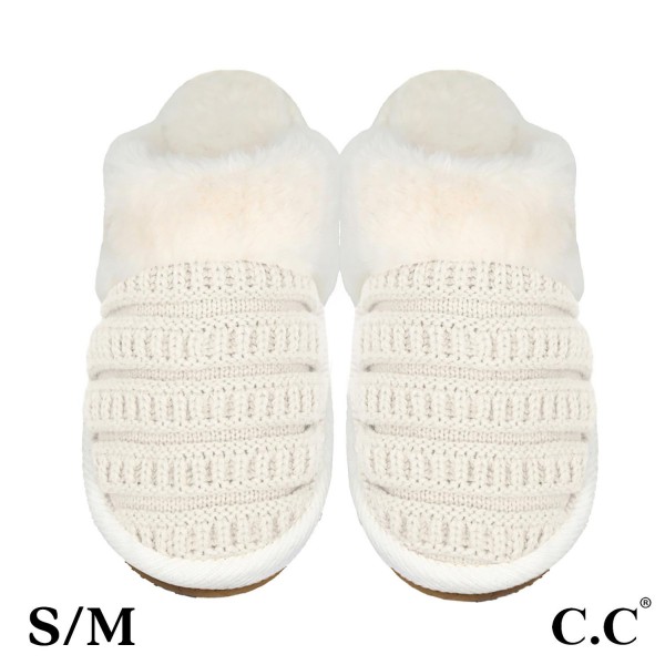Wholesale c C SPE Ribbed Pattern Knitted Slippers US Women s S M M L Shell Acryl
