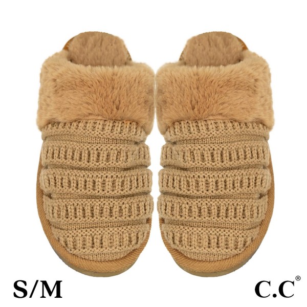 Wholesale c C SPE Ribbed Pattern Knitted Slippers US Women s S M M L Shell Acryl
