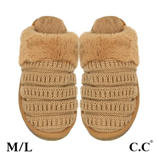 Wholesale c C SPE Ribbed Pattern Knitted Slippers US Women s S M M L Shell Acryl