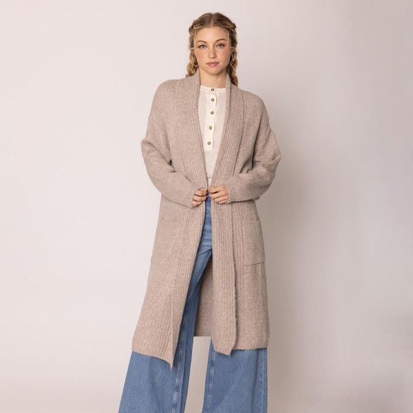 Wholesale do Everything Love Soft Knit Long Cardigan One Fits Most Acrylic