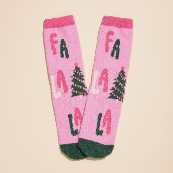 Soft Knit Christmas Socks (4-Pack) - One Size Fits Most (5-10) - 100% Microfiber Polyester view 5