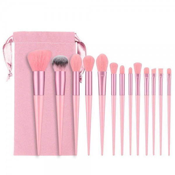 Set Of 13 Make Up Brushes 

- Brush Bag Included
- Approximately 7" L

