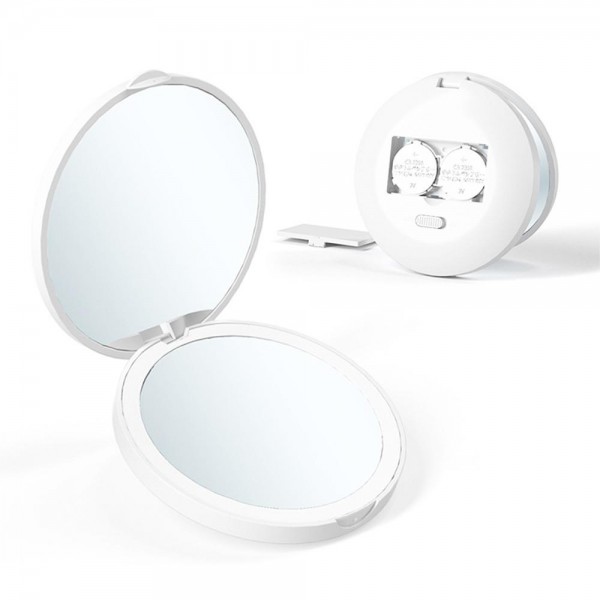 Wholesale lED Compact Make Up Mirror Magnification Battery Powered D