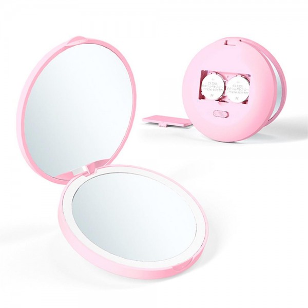Wholesale lED Compact Make Up Mirror Magnification Battery Powered D