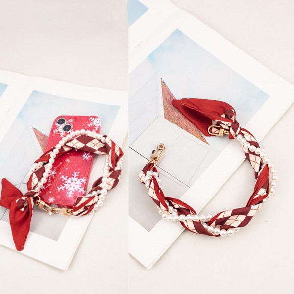 Wholesale scarf Pearl Phone Chain L