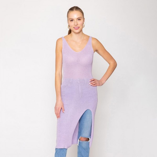 Wholesale do Everything Love Solid Knit Dress Tinsel Detail One Fits Most Acryli