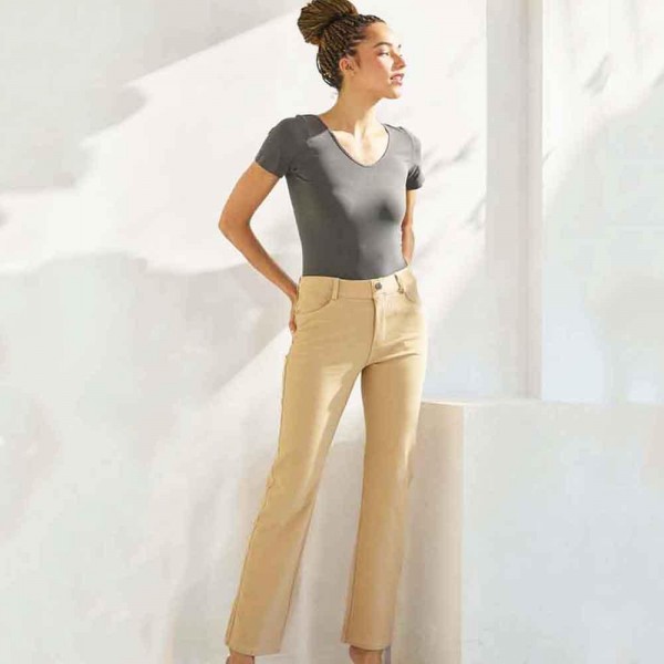 Wholesale women s Classic Solid Straight Leg Jeggings Comfortable Pull Straight