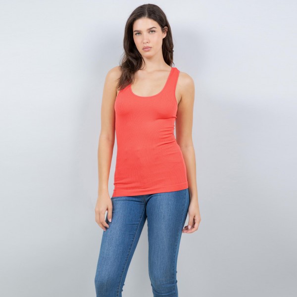 Wholesale seamless Racerback Tank Top One Fits Most Soft Stretchy Nylon Spandex