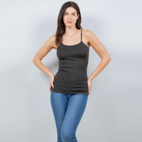 Wholesale spaghetti Strap Camisole Seamless Soft Stretchy Nylon Spandex