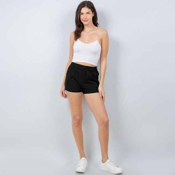 Wholesale quick Dry Waisted Shorts Pack Elastic Waistband Two Side Pockets Polye