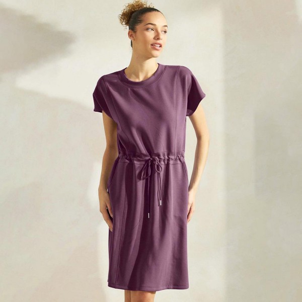 Wholesale all Day Sofie Soft Modal Short Sleeve Scuba Dress Pack Crew Neckline P