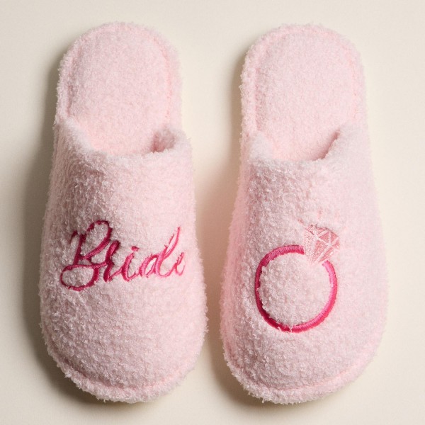 Wholesale bride Ring Embroidered Terry Cloth Slippers Pack Rubber Cole Cotton P