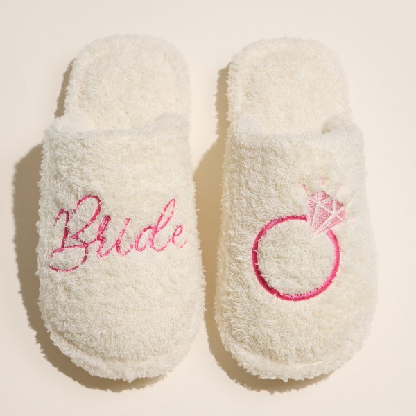 Wholesale bride Ring Embroidered Terry Cloth Slippers Pack Rubber Cole Cotton P
