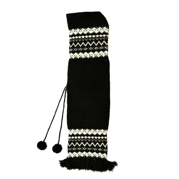 C.C HST0139
Fair Isle Pattern Hooded Scarf 
- 50% Recycled Polyester / 10% Nylon / 30% Acrylic / 5% Wool / 5% Spandex 
- One Size
