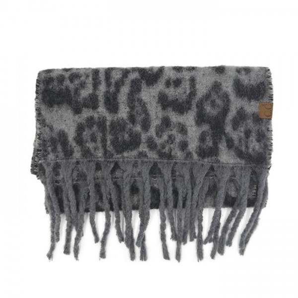 C.C SFC0133
Woven Leopard Print Scarf 

- 100% Polyester 
- One Size
