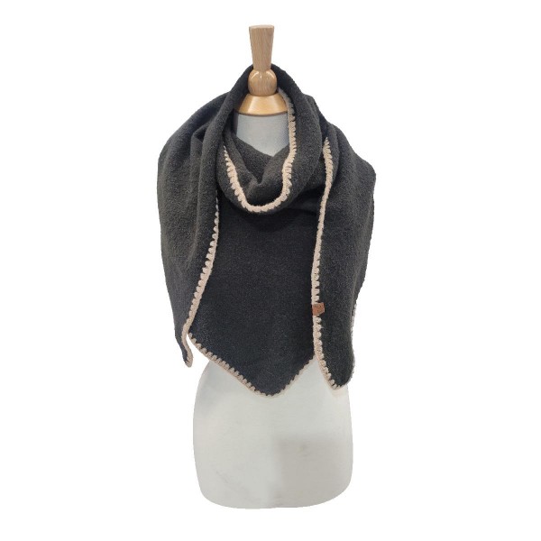 Wholesale c C SFC Triangle Blanket Stitch Scarf Polyester One