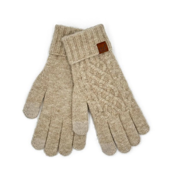 C.C GLC0037
Cable Knit Glove

-  25% Acrylic / 50% Recycled Polyester / 15% Nylon / 4% Spandex / 6% Wool
- One Size
