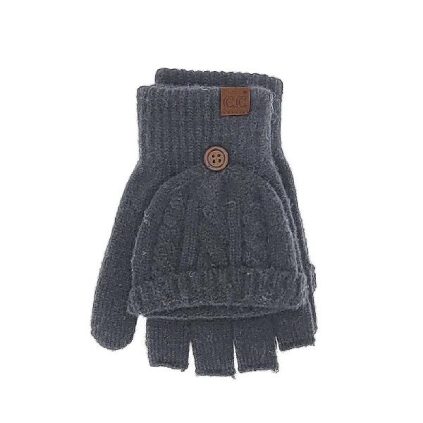 C.C MTC0141
Cable Pattern Convertible Flips Mitten 

- 34% Polyester / 22% Nylon / 43% Acrylic / 1% Spandex 
- One Size