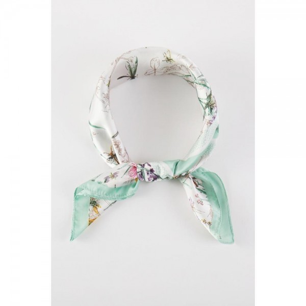 Wholesale flower Print Bandana Scarf Multi Use Scarf Bandana Bag Tie ETC L W Pol