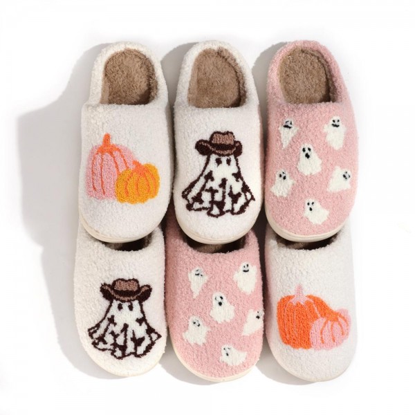 SOLMERE Slippers – Ghosts Slide On Slippers

Step into pure indulgence. Our Solmere Slippers blend a trend-forward design with cloud-like comfort, making every step feel like a warm embrace.

- Incredible Comfort – Lined with ultra-soft, plush material to keep your feet cozy from morning to night.
- Slip-On Ease – Effortless to wear, with a secure yet relaxed fit.
- Durable & Lightweight – Crafted for everyday wear with a cushioned sole that supports and lasts.
- US Women's Size: S/M (6-8) M/L (8-10)
- Rubber Sole - Provides grip and stability for both indoor and light outdoor use.
- Thoughtful Packaging – Each pair comes neatly displayed on a branded slipper hanger with a branded card, and individually packaged.

Once you slip them on, you’ll understand why SOLMERE slippers are love at first step.