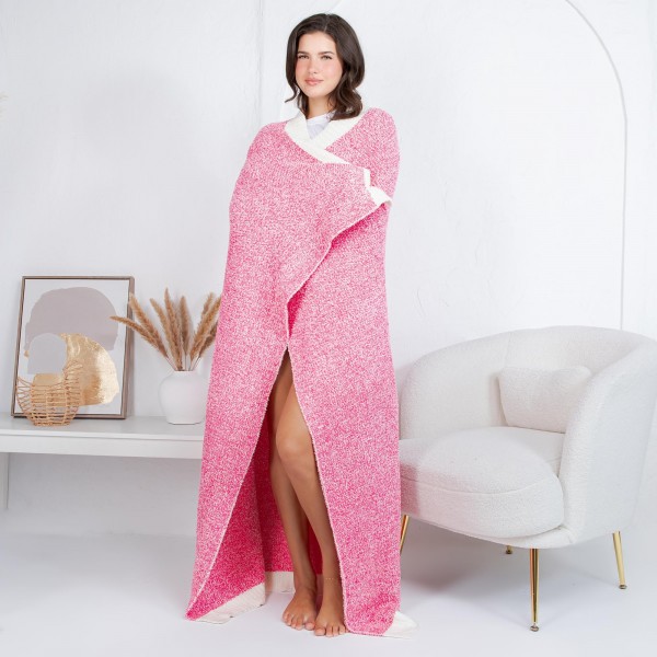 Solmere Blanket – White Bordered Solid Heathered Color Blanket

Wrap yourself in pure indulgence. Our Solmere Blanket combines a fashion-forward design with an irresistibly soft hand-feel that’s as beautiful as it is cozy.

- Luxuriously Soft – Crafted from ultra-plush, high-quality fibers you’ll want to snuggle into all season long.

- Perfectly Sized – Approximately 50” W x 60” L, perfect for draping over your sofa, bed, or yourself.

- Premium Craftsmanship – 100% polyester for lasting softness, warmth, and easy care.

- Thoughtful Packaging – Each blanket is tied with a branded ribbon in a bow and includes two cards: one featuring the SOLMERE brand and another showcasing a high-quality image of the blanket’s print. Individually packaged

Once you touch it, you’ll understand why SOLMERE blankets are love at first feel.