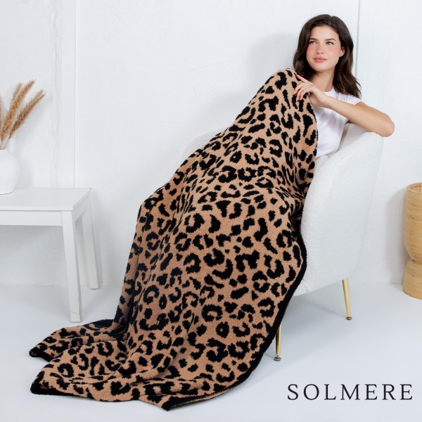 Wholesale solmere Blanket Animal Print Blanket Wrap yourself pure indulgence Sol