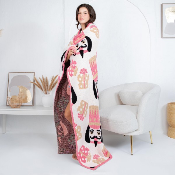 Solmere Blanket – Christmas Candy Cane with Green Bow Blanket

Wrap yourself in pure indulgence. Our Solmere Blanket combines a fashion-forward design with an irresistibly soft hand-feel that’s as beautiful as it is cozy.

- Luxuriously Soft – Crafted from ultra-plush, high-quality fibers you’ll want to snuggle into all season long.

- Perfectly Sized – Approximately 50” W x 60” L, perfect for draping over your sofa, bed, or yourself.

- Premium Craftsmanship – 100% polyester for lasting softness, warmth, and easy care.

- Thoughtful Packaging – Each blanket is tied with a branded ribbon in a bow and includes two cards: one featuring the SOLMERE brand and another showcasing a high-quality image of the blanket’s print. Individually packaged

Once you touch it, you’ll understand why SOLMERE blankets are love at first feel.
