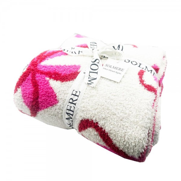 Solmere Blanket – Pink Bow Blanket
Wrap yourself in pure indulgence. Our Solmere Blanket combines a fashion-forward design with an irresistibly soft hand-feel that’s as beautiful as it is cozy.
- Luxuriously Soft – Crafted from ultra-plush, high-quality fibers you’ll want to snuggle into all season long.
- Perfectly Sized – Approximately 50” W x 60” L, perfect for draping over your sofa, bed, or yourself.
- Premium Craftsmanship – 100% polyester for lasting softness, warmth, and easy care.
- Thoughtful Packaging – Each blanket is tied with a branded ribbon in a bow and includes two cards: one featuring the SOLMERE brand and another showcasing a high-quality image of the blanket’s print. Individually packaged
Once you touch it, you’ll understand why SOLMERE blankets are love at first feel.