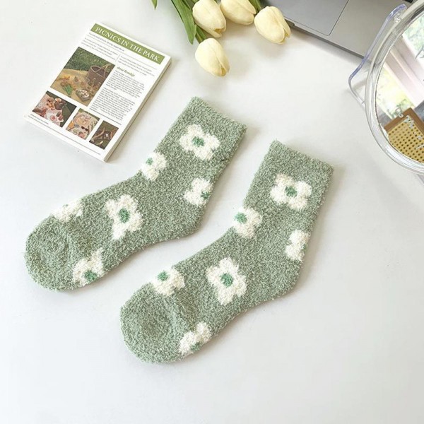 Soft Plush Knit Fruit & Flower Socks (6-pack)

- One Size Fits Most (Sizes Adult 6-11)
- Assorted Colors
- 100% Poly Microfiber