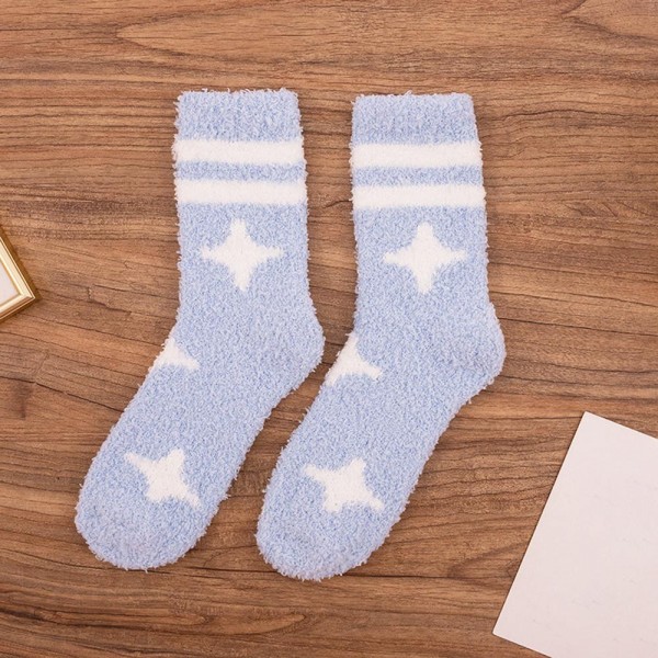 Soft Plush Knit Star Socks (6-pack)

- One Size Fits Most (Sizes Adult 6-11)
- Assorted Colors
- 100% Poly Microfiber
