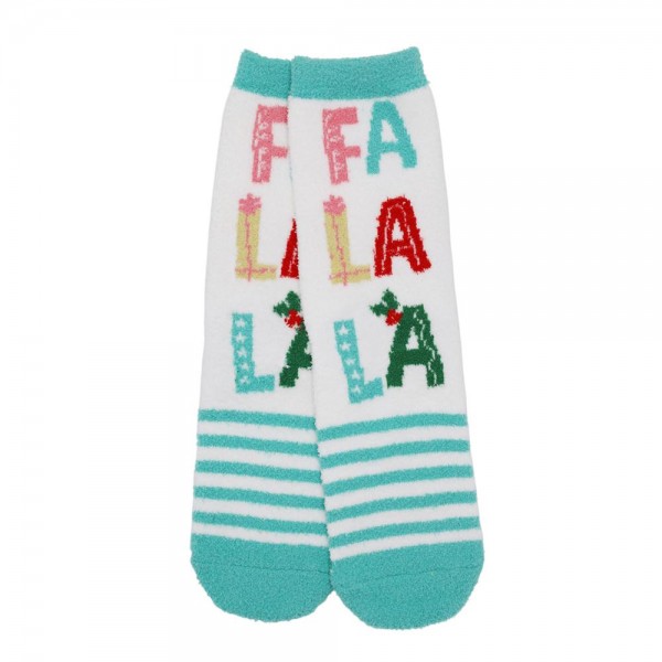Fuzzy Christmas Socks (12-pack) - One Size Fits Most (Sizes Adult 6-11) - 4 Designs, 3 Pairs Each - 100% Polyester view 5