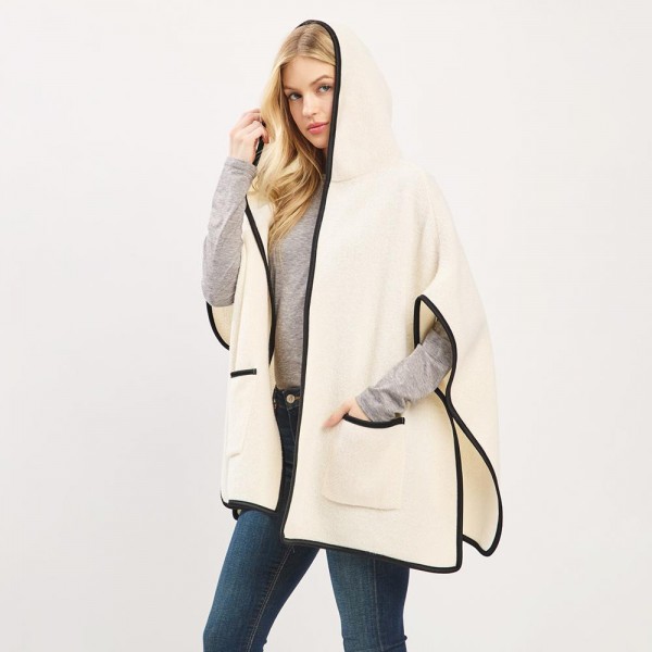 Knit Kimono With Hood & Pockets 

- One Size Fits Most (0-14)
- 100% Polyester 