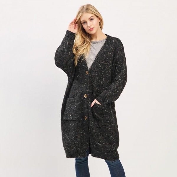 Wholesale soft Knit Oversized Cardigan One Fits Most Polyester Wool