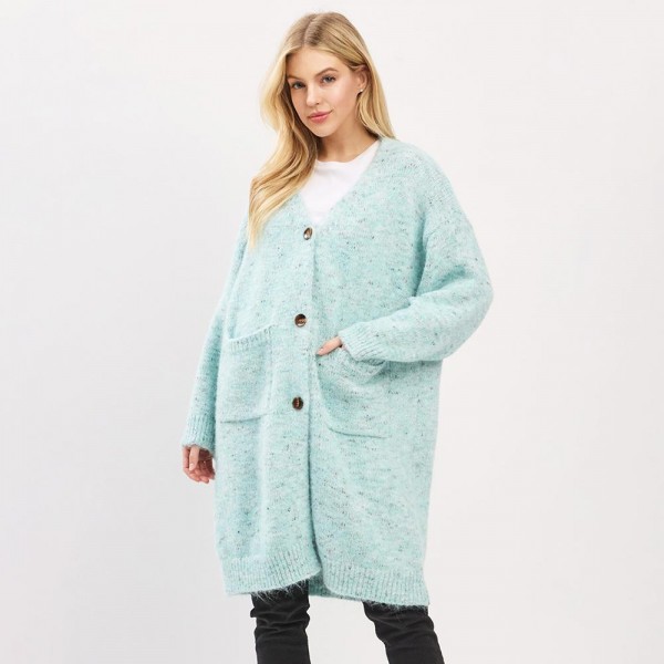 Wholesale soft Knit Oversized Cardigan One Fits Most Polyester Wool