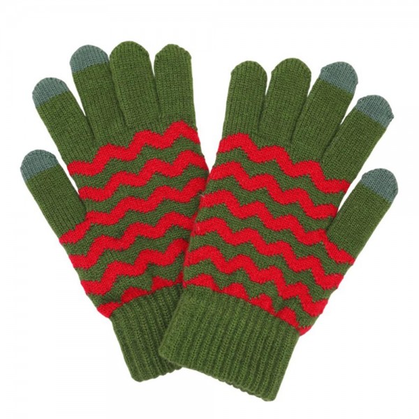 Knit Chevron Gloves 
- Touch Screen Compatible
- One Size Fits Most
- 70% Polyester / 30% PU